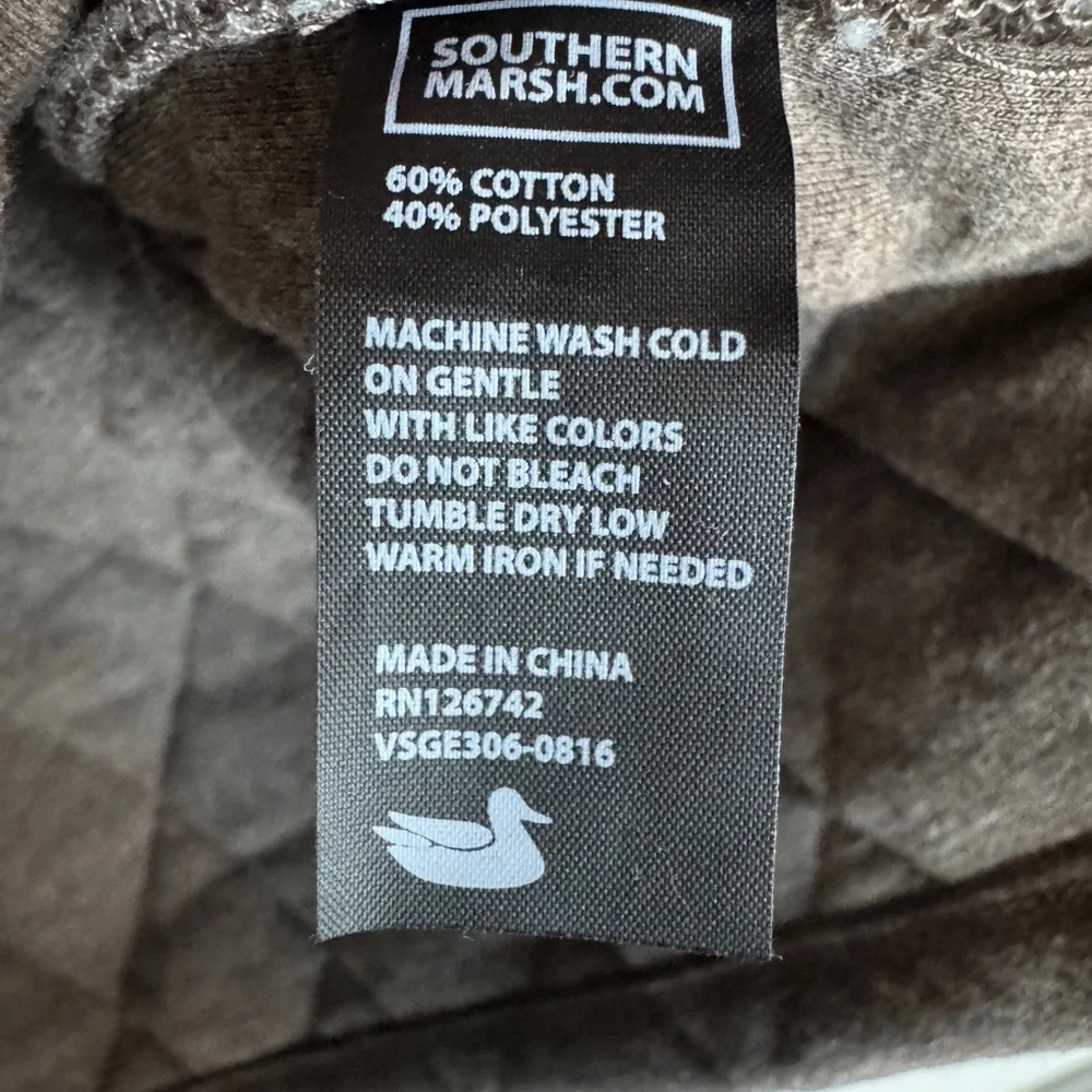 Southern Marsh Brown Quilted Sweatshirt - Picture 10 of 14